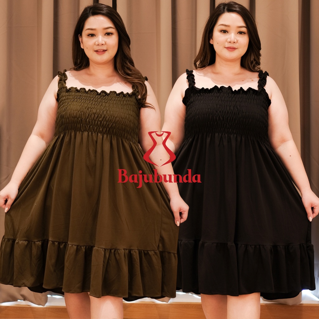 LD 120 130 Dress Jumbo Baju Big Size Wanita ROSLIANA Dres