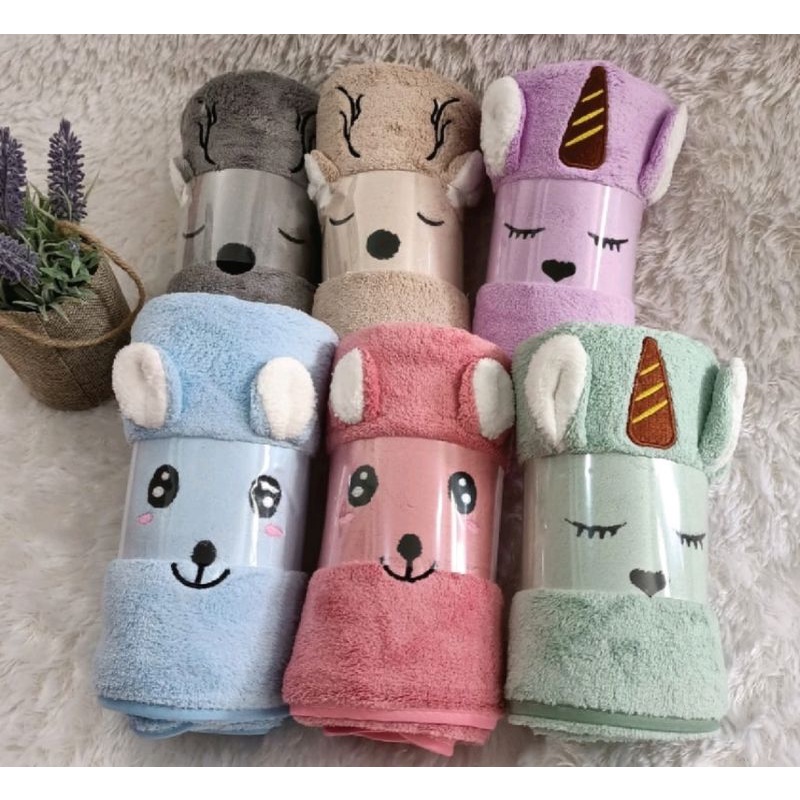 HANDUK BAYI MICROFIBER BONEKA / HANDUK ANAK / HANDUK MURAH / HANDUK QUICKDRY-1