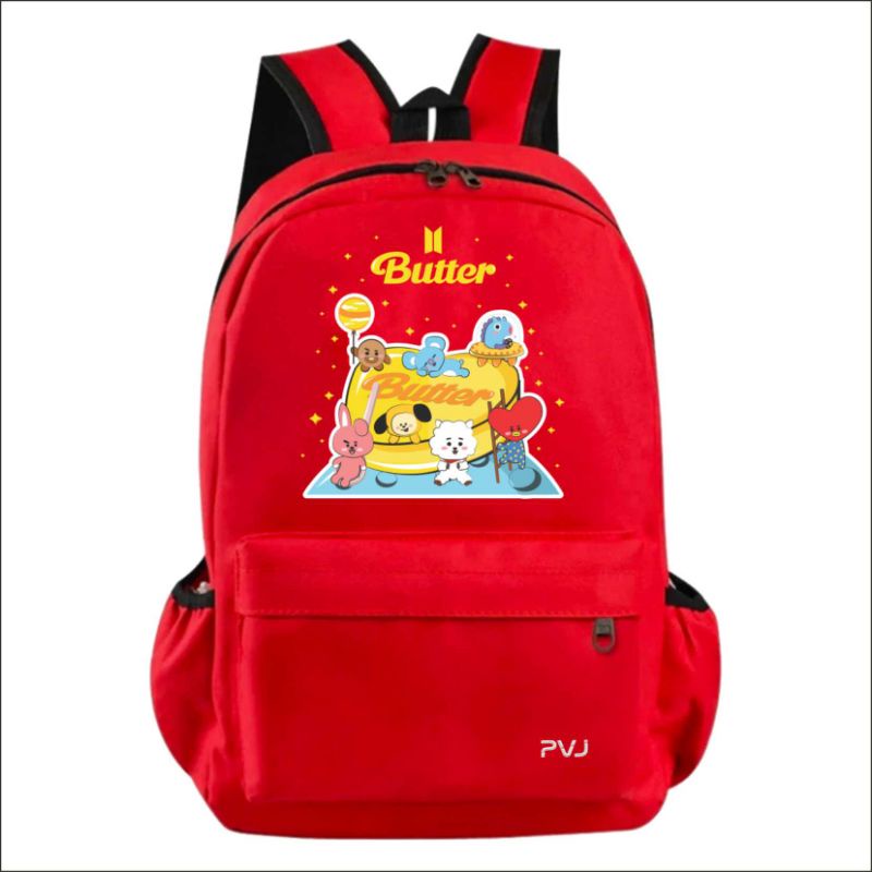 Tas Bts Bt21 Ransel Anak Perempuan Sekolah Kekinian