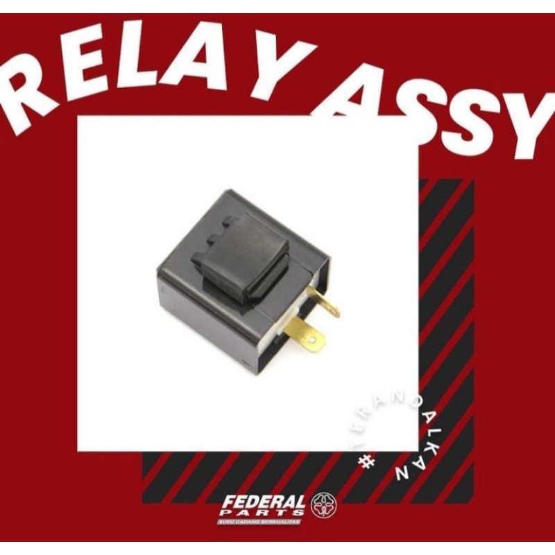 Flasher flaser relay assy sein sepeda motor honda yamaha suzuki merk federal