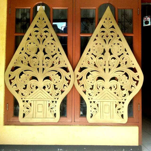 dekorasi spon#gunungan ukir spon