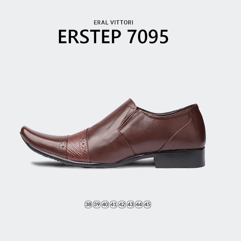 Paling Dicari.. ERAL VITTORI - Sepatu Pantofel Pria Erstep 7095 Coklat