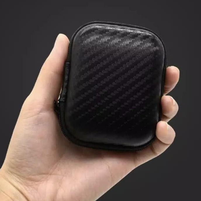 TRAVEL BAG PROTECTOR CASE TAS AIRPODS GEN 1 2 / INPODS 12 BLACK CARBON 2807
