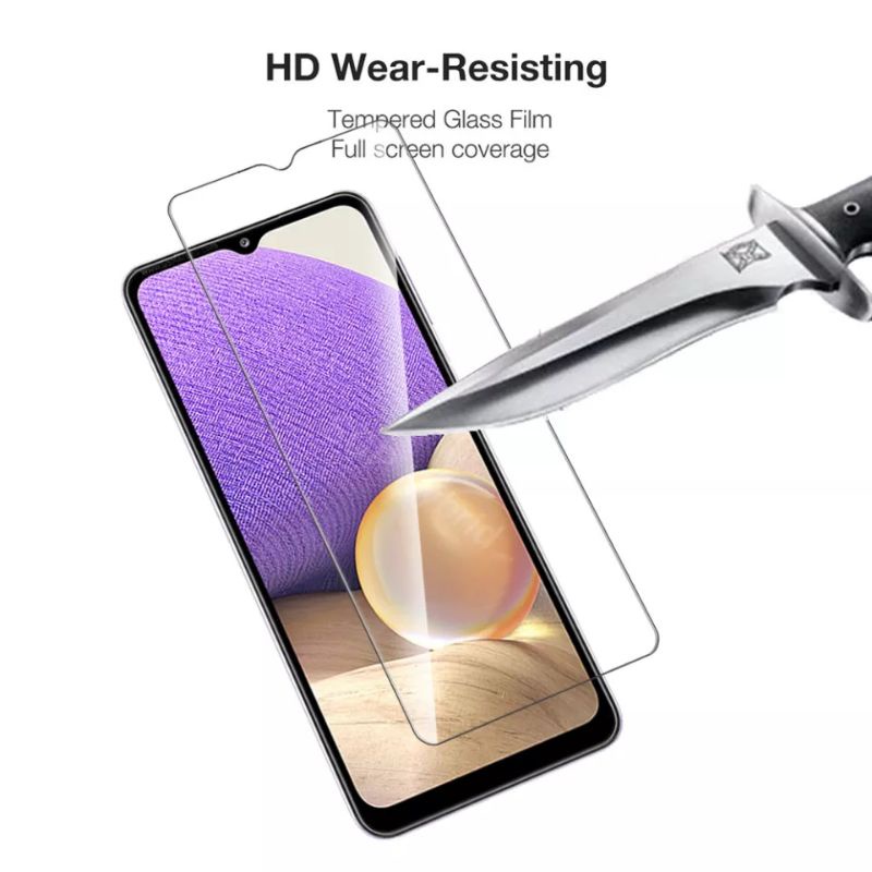 TEMPERED GLASS CLEAR SAMSUNG GALAXY A13 4G 9H ANTI GORES KACA BENING TEMPERGLASS