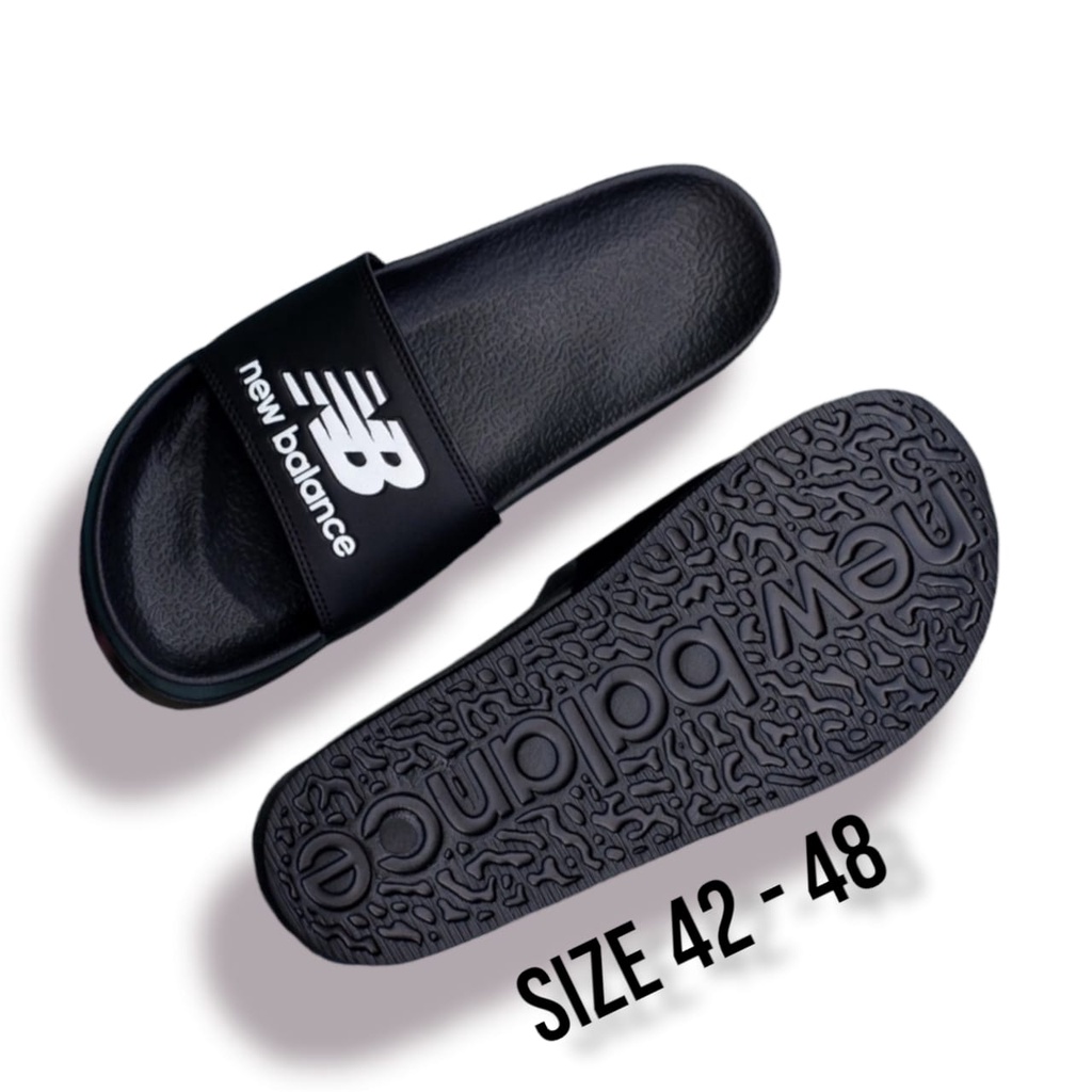 sendal slop new balance original pria sandal slop jumbo pria 46 47 48 sandal slide promo cuci gudang