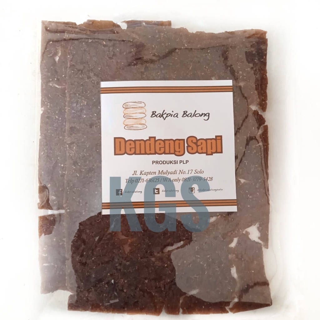 

DENDENG DAGING SAPI BAKPIA BALONG 200GRAM Oleh Oleh Khas Solo
