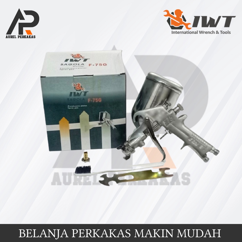 Spray gun F75 tabung atas IWT
