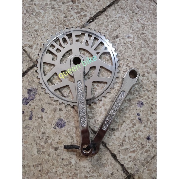 Crank Set Tengah Sepeda Gir Ger Piringan Tengah Pen Patek Sepeda Becak 44t x 165mm  UNICYCLE