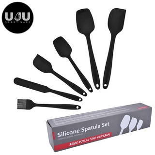 6 pcs spatula set Masak cooking silicon tahan panas lentur peralatan