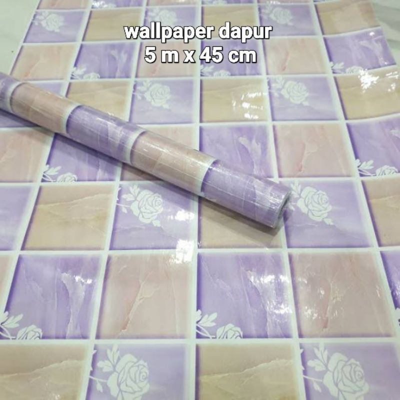 wallpaper dapur wallpaper anti air stiker dapur