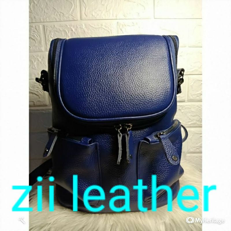 TAS RANSEL KULIT WANITA ASLI GARUT