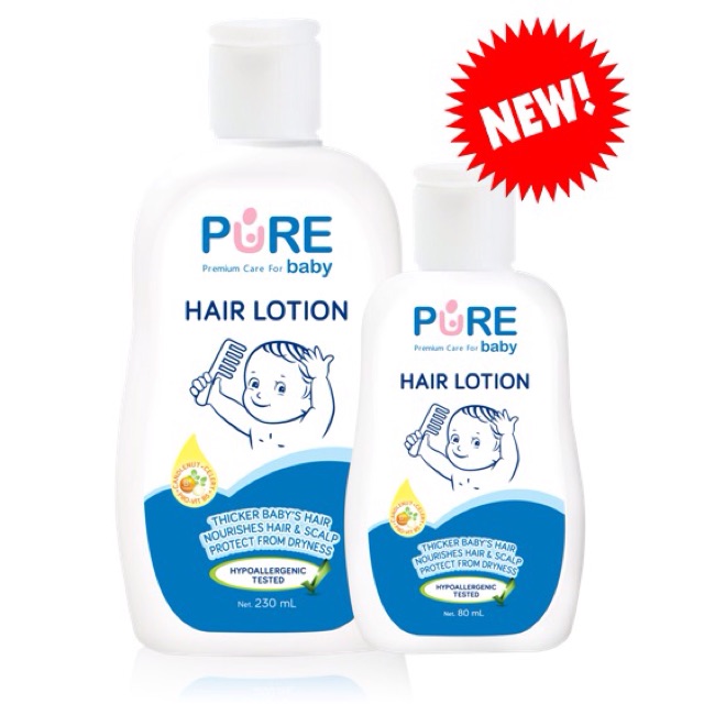 PURE BB Baby Hair Lotion 80ml / 230ml | Minyak Rambut Bayi | Losion Rambut Bayi | Pure Baby PureBB