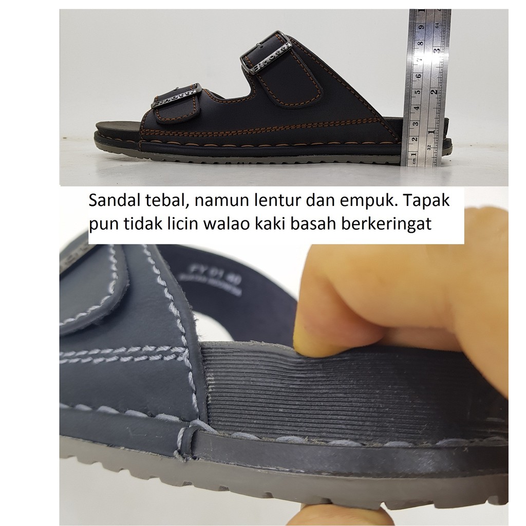 Sandal pria KULIT SINTETIS premium Finotti FY