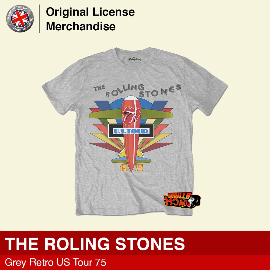 Kaos Baju Tshirt Pendek Pria Wanita Casual Cotton Premium Import Band Rock Musik ROLLING STONES Orig