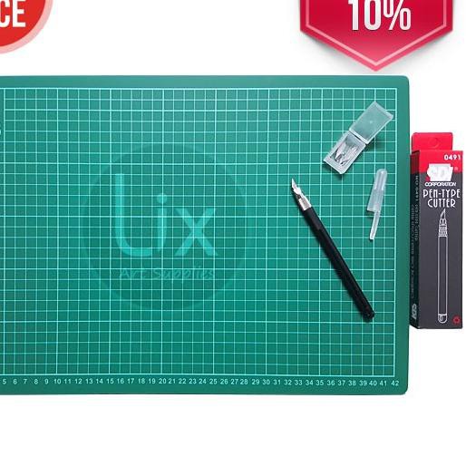 

y-585 Paket Cutting Mat A3 + Pen Cutter ^