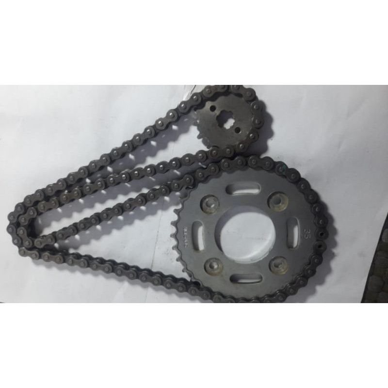 gir set revo fit secound / rantai revo fit / gir motor honda revo fit secound