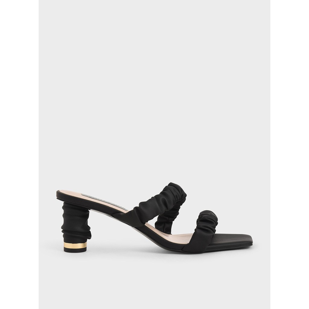Cnk Ruched Strap Heels Sandal Hak Wanita Heel C*k C&k Ck 0036