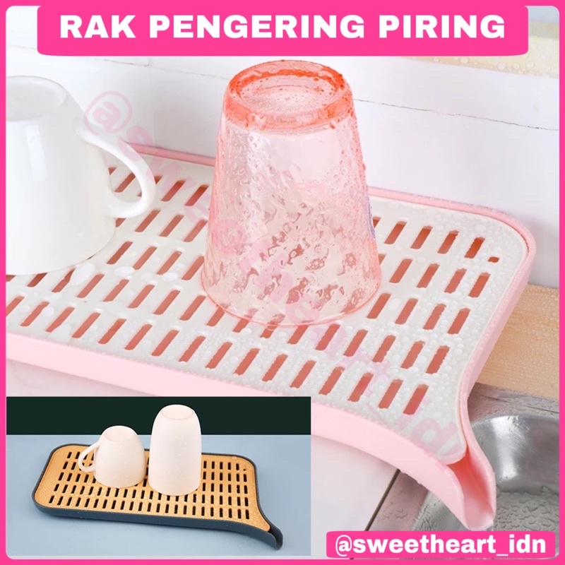 Tempat Pengering Cucian Piring Gelas Alat Dapur Tatakan cucian piring