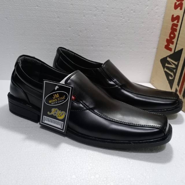 SEPATU PANTOFEL PRIA JM MONS STAR 203,HITAM, SIZE 39-43  Sol TPR