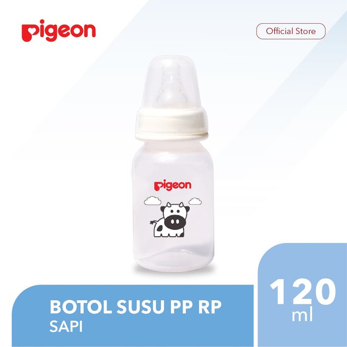 BOTOL PP RP 120ML SAPI WITH NIPPLE PIGEON PR010338