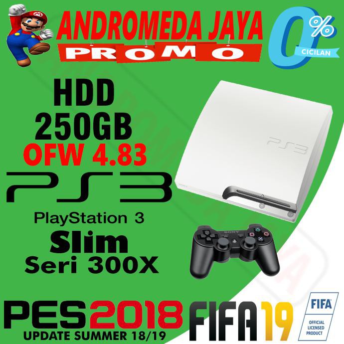 SONY PS3 PLAYSTATION 3 SLIM OFW 250GB PUTIH