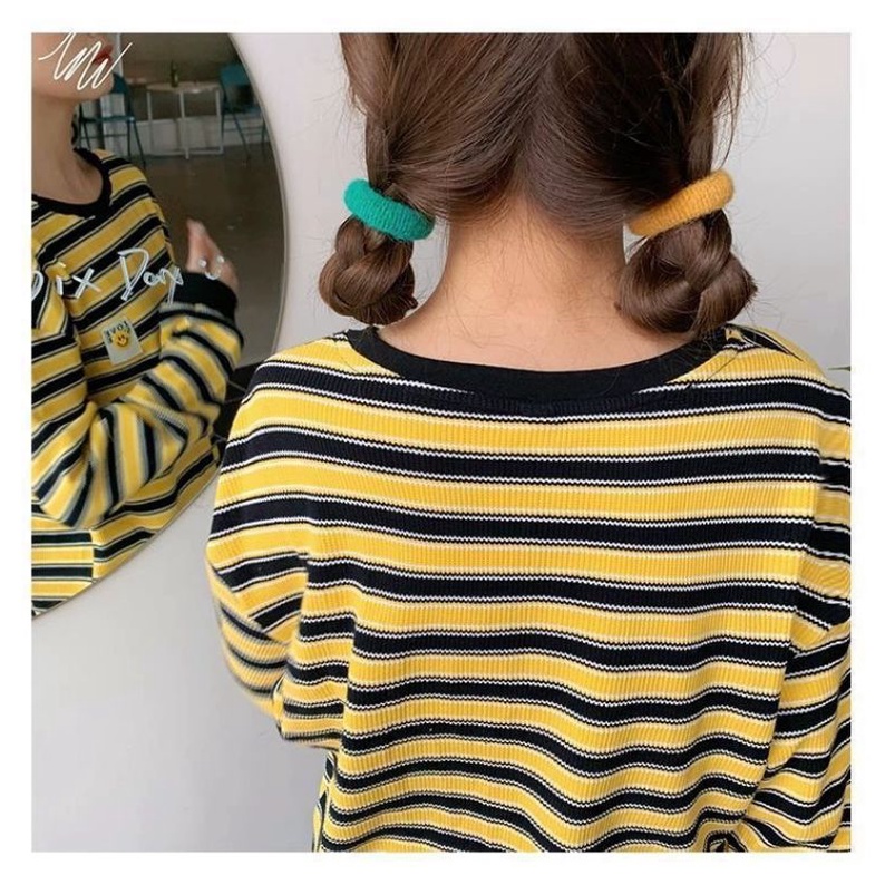 Ikat Rambut Donat Korea  Bahan Woll Nilon Aksesoris Rambut Fashion Korea