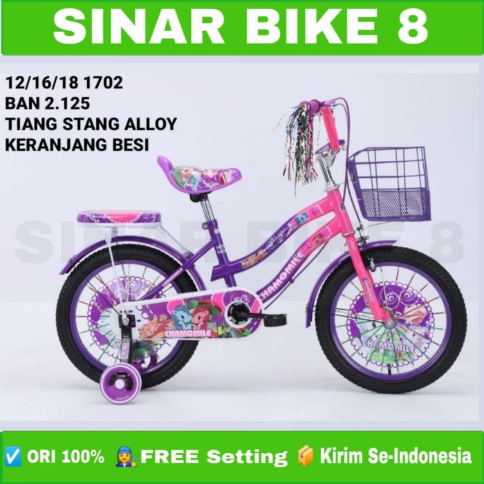 Sepeda Mini Anak Perempuan Ukuran 12 16 18 Inch MINI LIMITLESS 1702