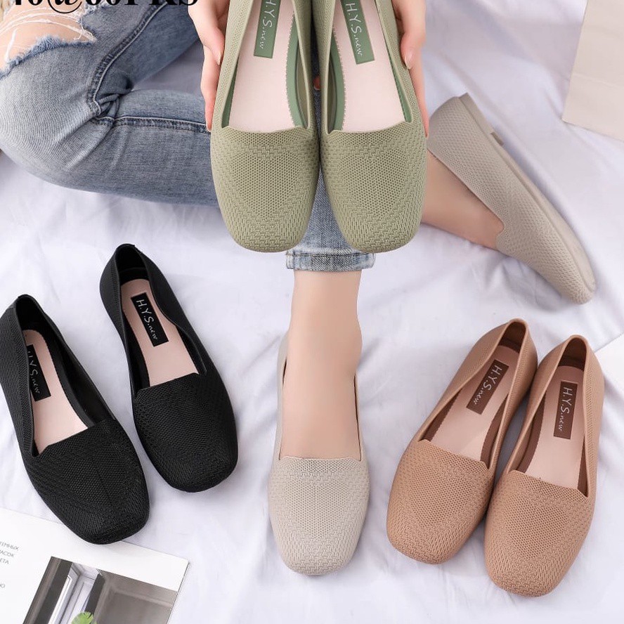 Sepatu Wanita Model Terbaru 2021/Flat Shoes Karet Jelly HYs New 767/Balet / Sandal Wanita Jelly PRINCES