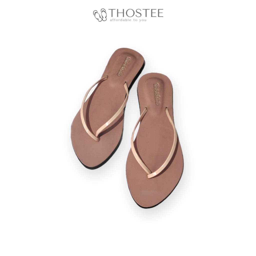 Sandal Jepit Karet Wanita Thostee Rubby sandalku.-Salem
