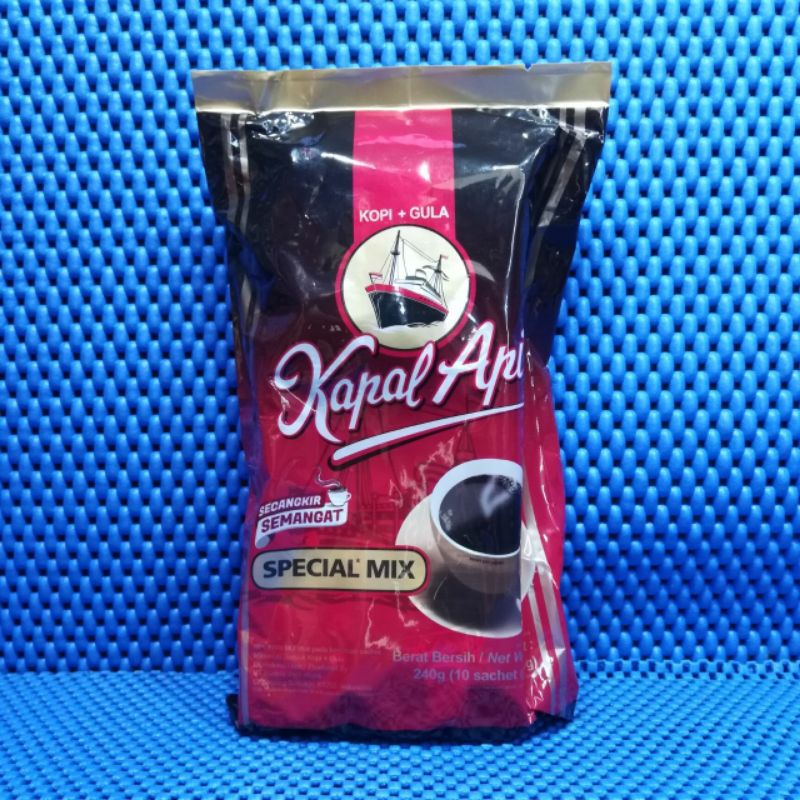 kapal api special mix kopi + gula 1pack isi 10sachet x 24g