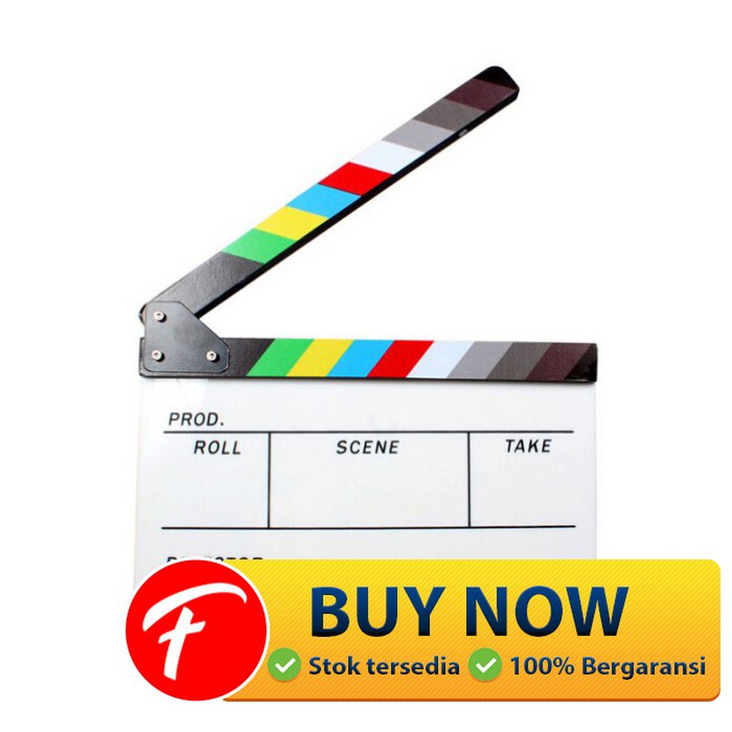 

Profesional Clapper Board Colorful Acrylic - White
