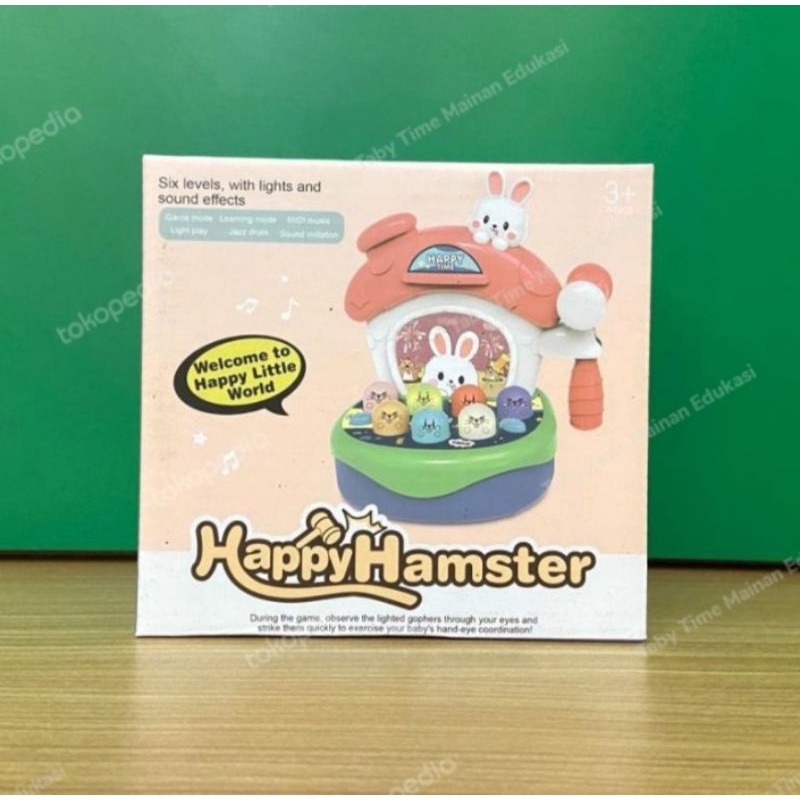 Mainan anak balita ketok hamster happy hamster