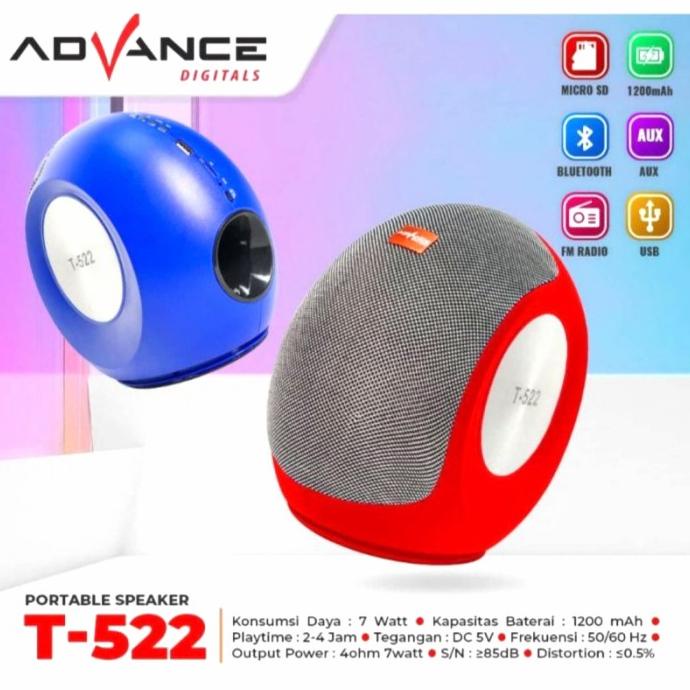Advance T522 Speaker Bluetooth Music Box / Speaker Portable Jiharamart
