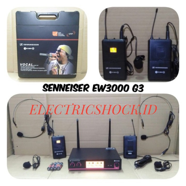 MIC WIRELESS SENNHEISER EW 3000 G3 / EW 3000G3 (HEADSET+JEPIT)