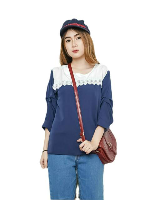 COD BLOUSE FASHION WANITA KELLY TOP