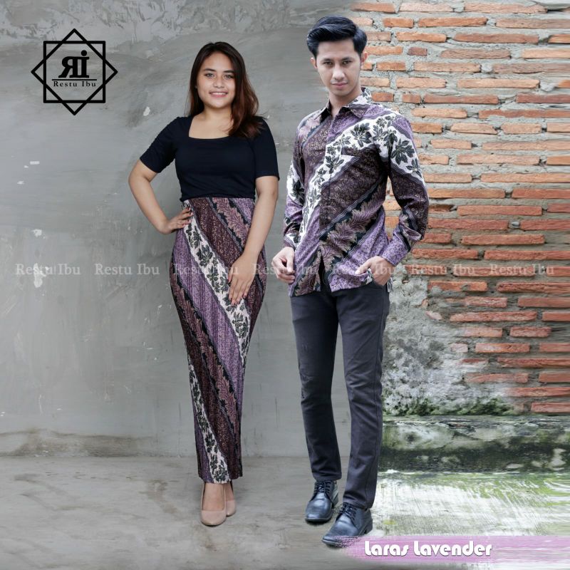 COUPLE KEMEJA BATIK COUPLE ROK PRISKET BATIK