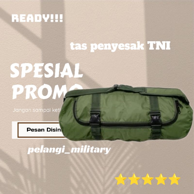 TAS SLEMPANG PRIA | TAS PENYESAK TNI | DUFLE BAGS TACTICAL