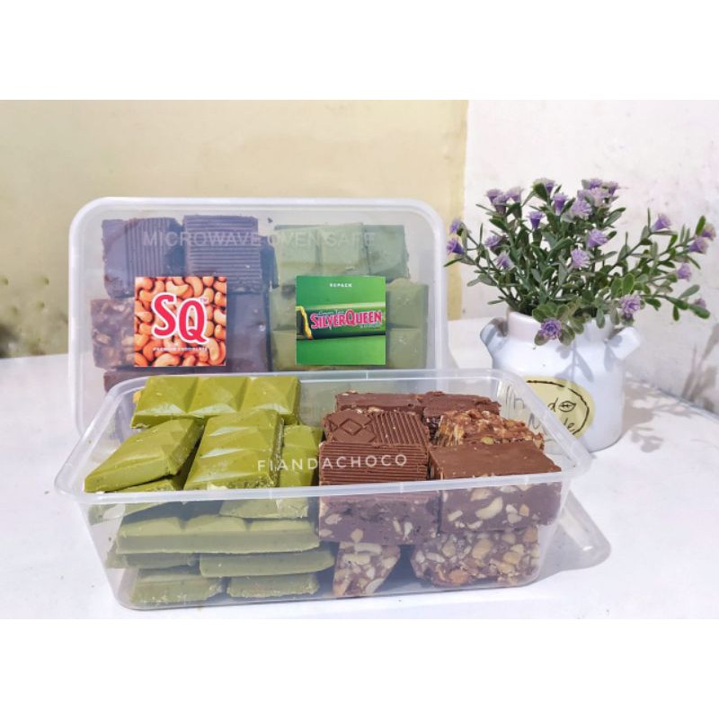 Coklat Blok SQ mix Silverqueen Greentea 250gr