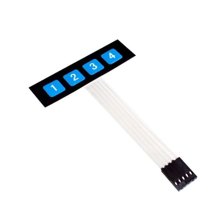 [SWI-9006] KEYPAD MEMBRAN 1X4 TOMBOL 4 MEMBRANE