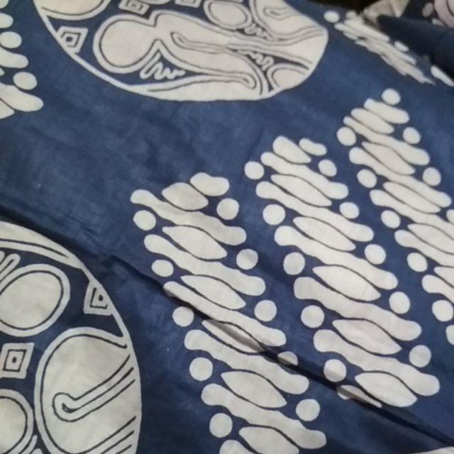 Baju Gamis Batik Indigo Remple