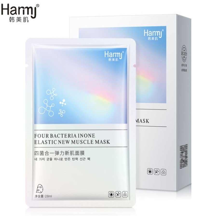 HJBM hanmj bacteria muscle repair face sheet mask masker wajah kecanti