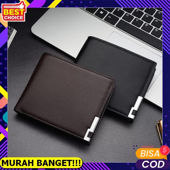 Dompet Kulit Resleting Panjang Pria Multifungsi Dompet Pendek/Lipat Dompet Kulit Pria 622 - Cokelat