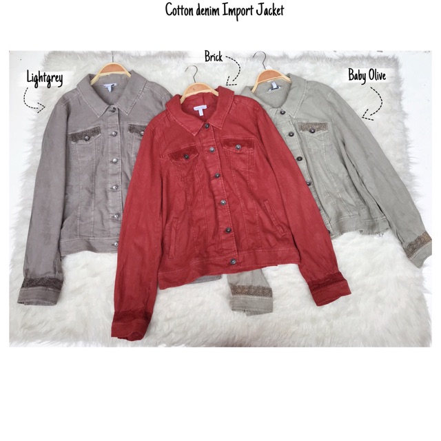 Soft denim Import jacket