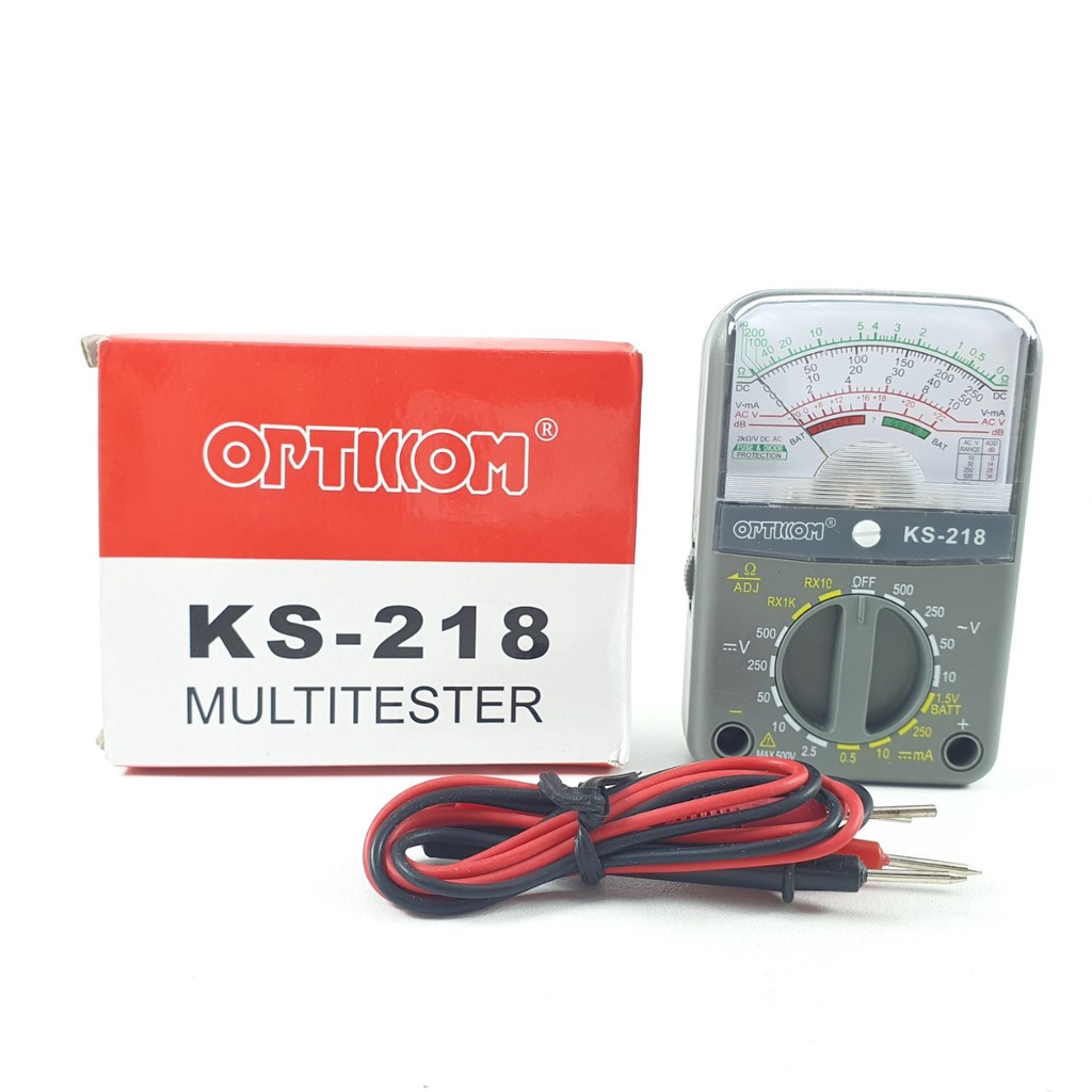 Multitester Opticcom KS218 Multimeter Analog Mini KS-218 Tester Jarum