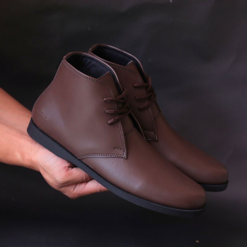 Sepatu Boots Pria Fashion Casual Kerja Formal Original Cozy Footwear Terbaru Murah