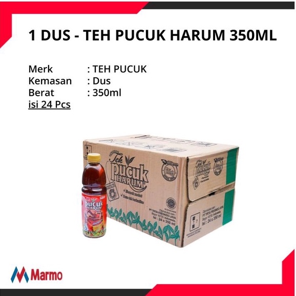 

1 DUS - TEH PUCUK HARUM BOTOL 350ML ISI 24 PCS