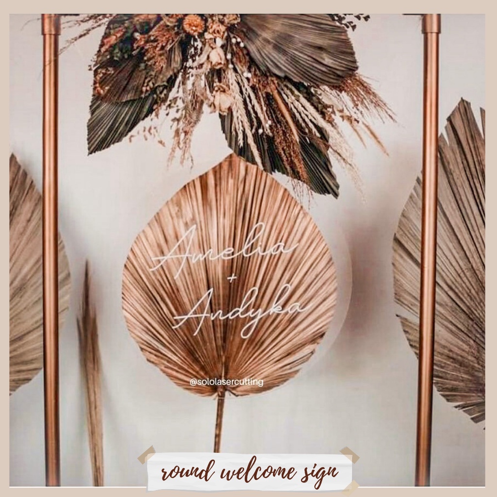 ACRYLIC WEDDING SIGN / WELCOME SIGN / PAPAN UCAPAN / HANYA PAPAN UCAPAN SAJA AKRILIK SIGNAGE NIKAH