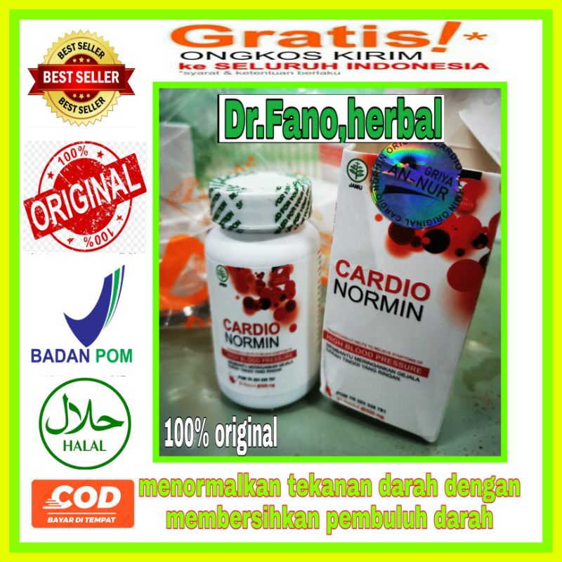 OBAT DARAH TINGGI HIPERTENSI PELANCAR PEREDARAN DARAH PEMBERSIH PEMBULUH DARAH CARDIO NORMIN
