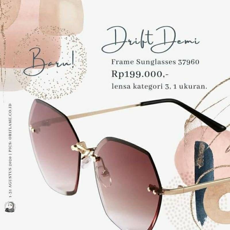 Drift demi frame sunglasses