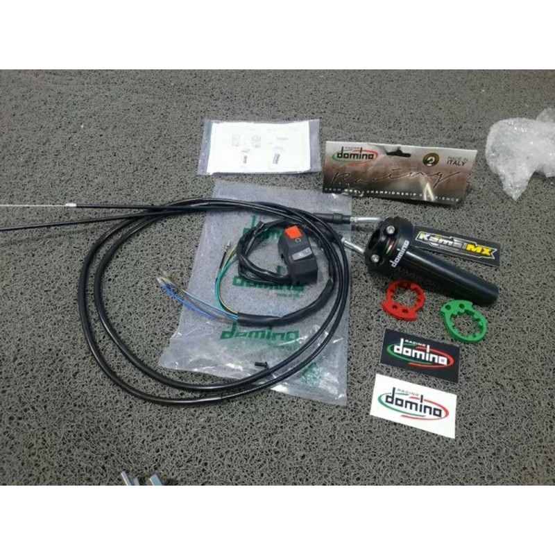 GAS SPONTAN DAYTONA 2KABEL PLUS SAKLAR STATER DAN ENGINE BISA UNTUK CRF KLX TIGER